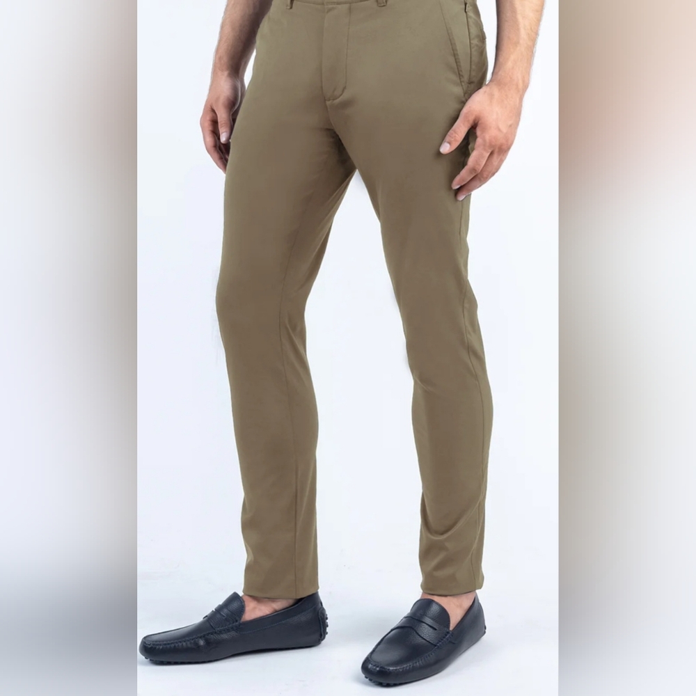Twillory performance pants mens,  color Khaki , size 32×30 Tailored Trim fit.